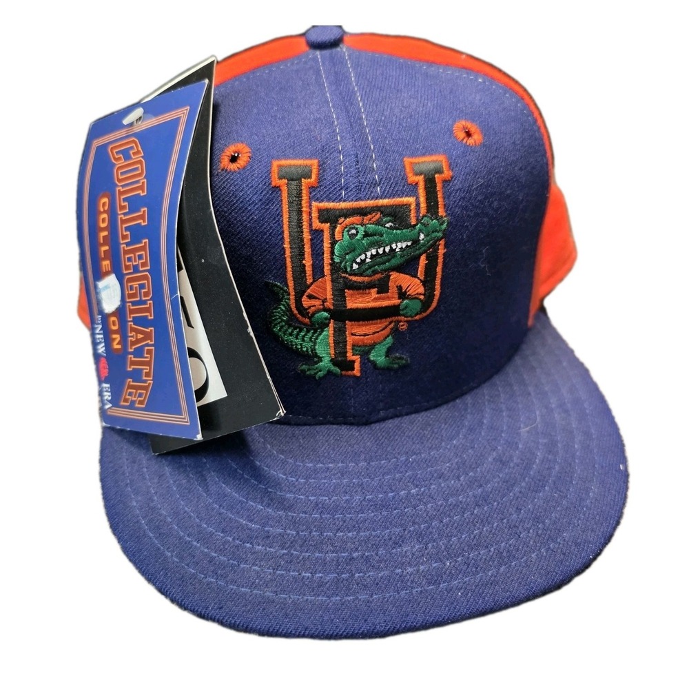 VTG Florida Gators New Era 59FIFTY Men's Wool Hat Size 7 1/8 USA Made Deadstock
